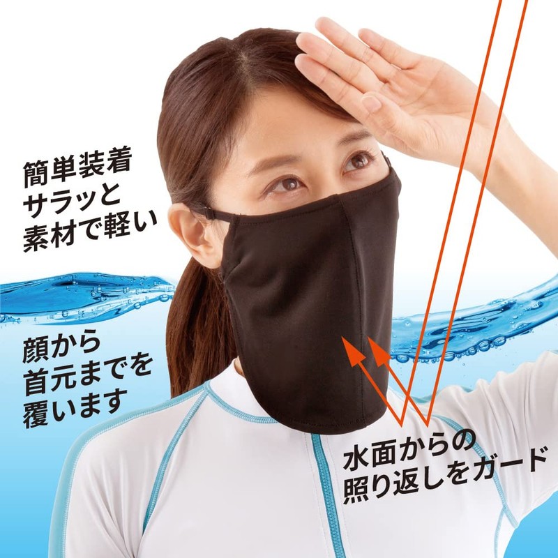 Alphax UV Protection Face Cover, Antibacterial, Deodorizing, UV Face Mask,