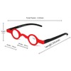 Inlefen Unisex Mini Round Frame Spring Hinge Reader Presbyopic Glasses,