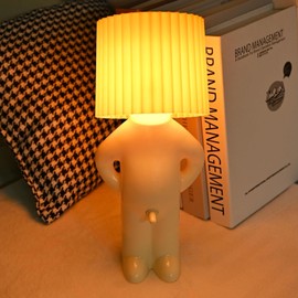 Umikk Creative Lamp A Little Shy Man, Funny LED Table Lamp, Shy Man Lamp, Creative Table Lamp with Shade, Romantic LED Bedside Lamp, Bedroom Lamp