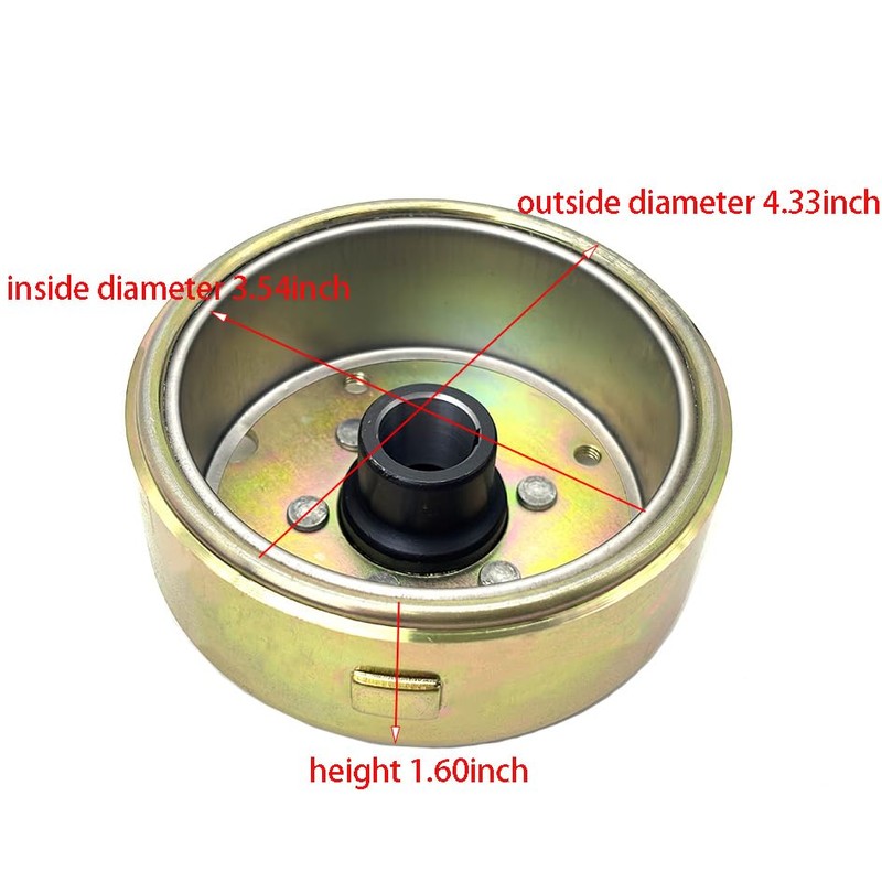 GY6 Magneto Stator Flywheel Rotor Kit,8 Coil Copper Stator for