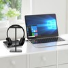 FUNFANG Headphone Stand Bottom Illuminated Headphone Holder RGB Light for