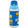 Skater (スケーター) Stainless Children's Water Bottle 380ml Straw Drinking 3D