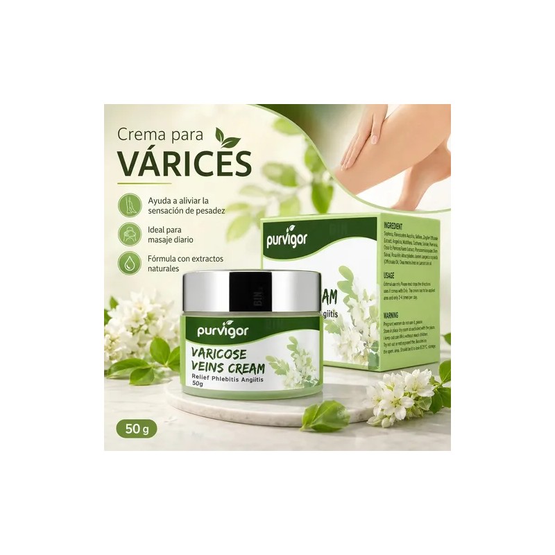 Crema Piernas Cansadas Hidratante Masaje Cuidado Varices 50g
