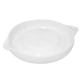 Zangc Ceramic shredding sheet Multi-functional garlic grinding disc Suitable for ginger garlic onion lemon vegetables and fruits etc Ceramic shredder diameter 4 inches 1 pcs