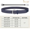 JASGOOD Women Braided Woven Elastic Stretch Belt Canvas Casual Belt