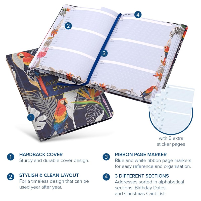Joeji's Address Book A5-100gsm Woodfree Paper - Full Color -