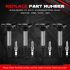 UF596 Set of 4 Ignition Coil Pack and Iridium-Platinum Spark