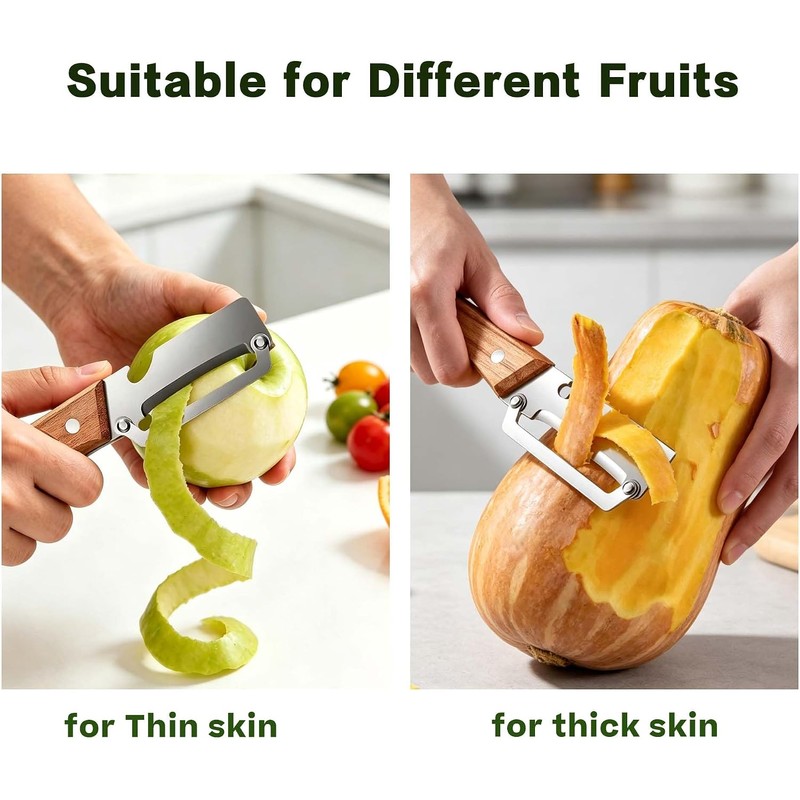 Cortador de verduras multifuncional 2 en 1 – madera y