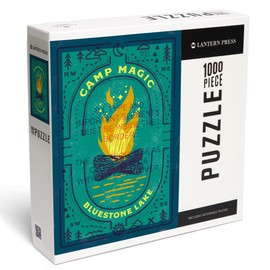 Lantern Press 1000 Piece Jigsaw Puzzle, Bluestone Lake, West Virginia, Lake Life Series, Camp Magic