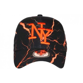 Hip Hop Honour Eklyr NY Cap Neon Orange Black Look Original Streetwear Baseball Eklyr - Men, orange