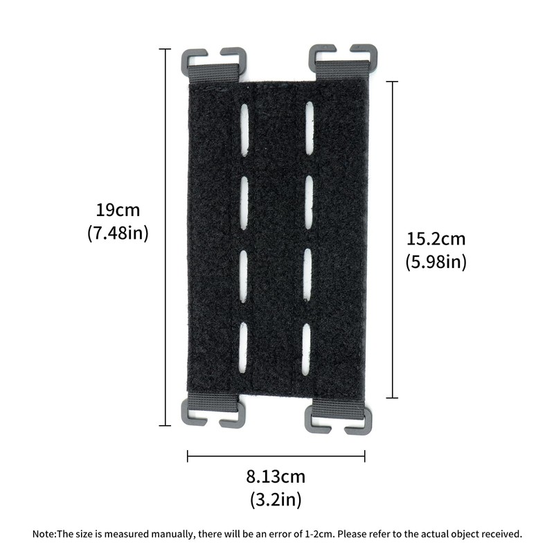 WEEVDRIE Large Molle Patch Panel, Molle Velcro Panel for 6