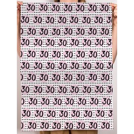 Central 23 30th Birthday Wrapping Paper for Men and Women, 6 Sheets Thick Wrapping Paper, Pink Polka Dot Wrapping Paper for Friends, Girls, Boys, with Funny Stickers