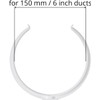 Repa Market 6" Inch Plastic Pipe Support Clamps for Round