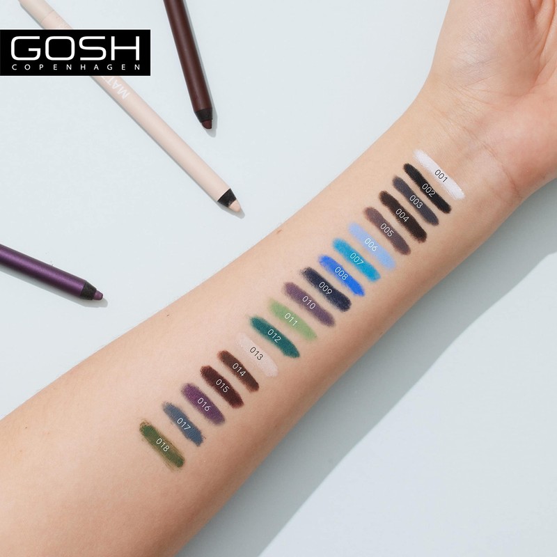 GOSH Matte Eyeliner in Intense Black, Creamy Soft Texture for