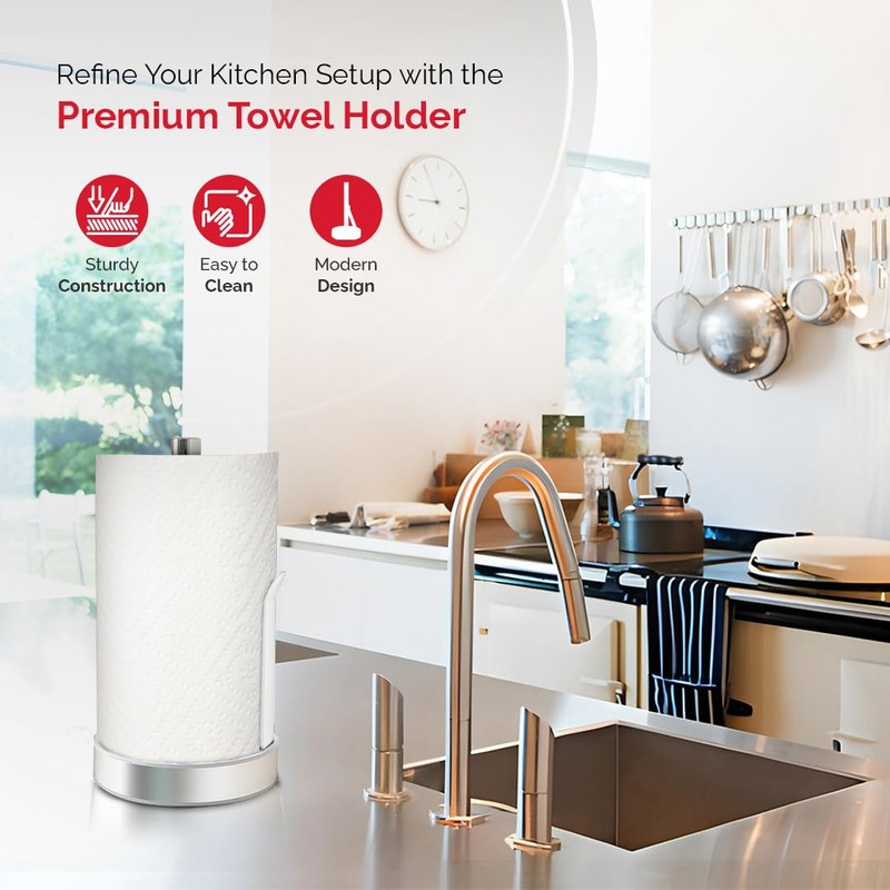Casa & Casa Pacific Kitchen Towel Holder, Free Standing Paper