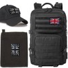 J.CARP 2Pcs British Union Jack Patch Tactical United Kingdom Flag