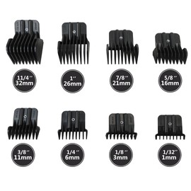 2024 Upgraded 8 Pack Trimmer Guards Set for BaBylissPRO Barberology FX787 & FX726 Trimmer, Replacement Guards with Metal Spring Clip