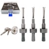 Powerful Locksmith Tool 3PCS Cross Lock Quick Opening Tool Stainless