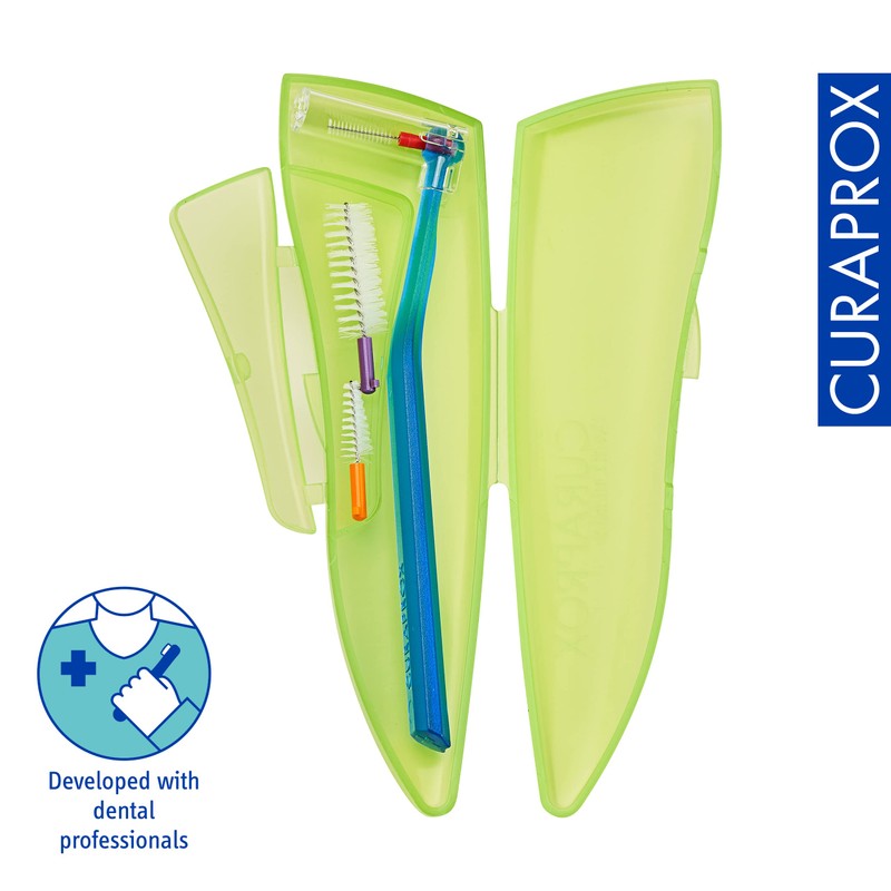 Curaprox Ortho-Pflege-Kit, das Ortho-Pflegeset mit System, UHS 470 holder, Pocket