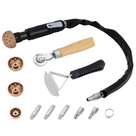 Kefly Air Tire Repair Kits, Wheel Polish Patch Tools, Includes 2500RPM Low Speed Air Tire Buffer, Tire Inner Liner Scrapper, Patch Roller, Tungsten Steel Buffing Wheel, and Precision Accessories