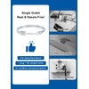 Short Clear Extension Cord 3FT, 1 Pack Single Skinny Extension