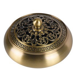 TAIYOU Vintage Brass Incense Burner with a little Holder for Incense Sticks Metal Burner Works for Sticks Cones Mini Incense Holder for Bedroom Aromatherapy Spa Yoga Gift Home Decoration