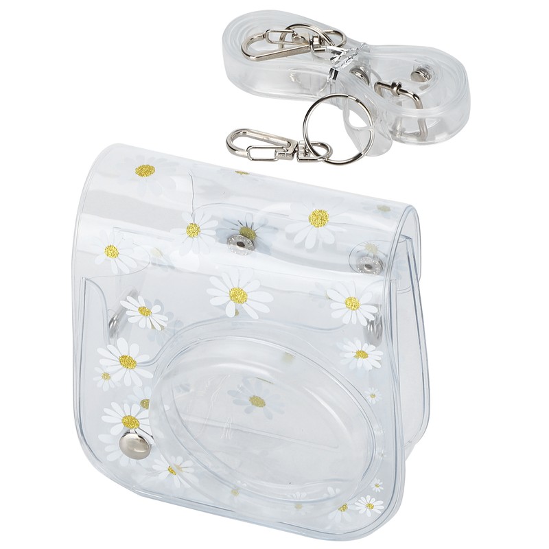 Transparent Camera Bag Daisy Pattern Single Shoulder Mini Photography Tool