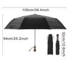 ThreeH Auto Open Close Umbrella Cool Skull Handle and Printed