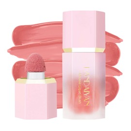 HANDAIYAN Liquid Blush, Cream Blush Matte Natural, Blush Long-Lasting, Highly Pigmented, Lightweight, Buildable Blush Liquid (02#rose)