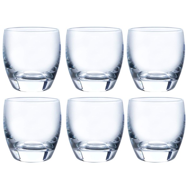 東洋佐々木ガラス Toyo Sasaki Glass T-16108-JAN Cold Sake Glass, 3.4 fl oz (100 ml), Sake Cup, Made in Japan, Dishwasher Safe, Pack of 6