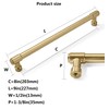 CABDM 10 Pack 8 Inch Cabinet Handles - Brushed Gold