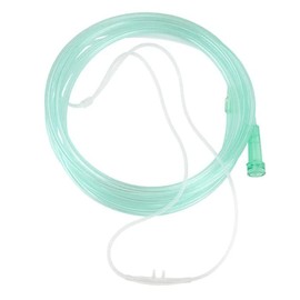 Dynarex 33144 Super Soft Touch Vinyl Nasal Oxygen Cannula, Cushion Tip, Adult, 7' Standard Connector, Pack of 50