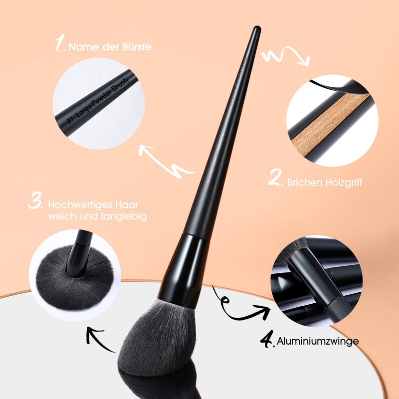 EIGSHOW 19 pcs Schminkpinsel Set Kingnight Series Pinsel Makeup Pinsel