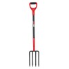 HANTOP 4-Tine Pitchfork Digging Fork Garden Fork Heavy Duty Spading