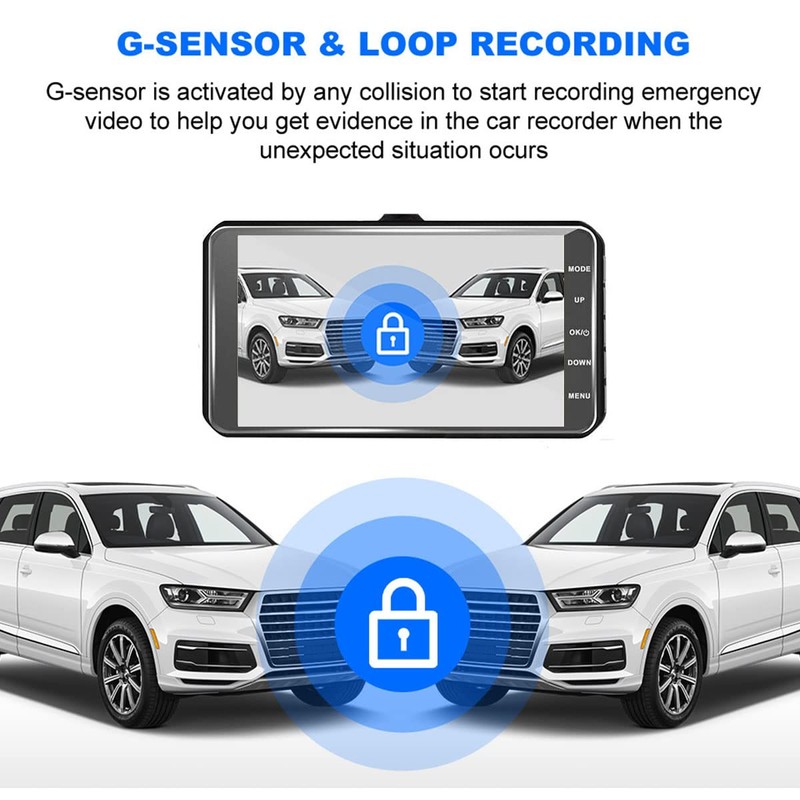 Fulasun Dash Cam Smart Car Dash Camera 1080P HD Reusable