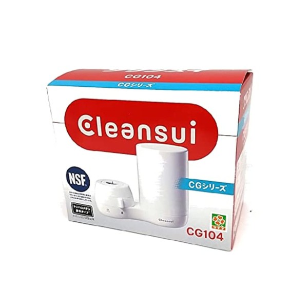 Mitsubishi Rayon Cleansui CG104-WT Water Filter, White, Approx. 4.6 x 2.3 x 3.7 inches (11.7 x 5.8 x 9.5 cm)