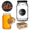 KADAX Honey Jars, 900 ml, Preserving Jars with Fi82 mm