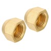 PATIKIL 5/8-18UN F Brass Compression Cap Fittings 2 External Stop