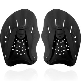 SANJAOYEE Paddle for Swimming, Auxiliary Watering, Webbing Gloves, Training Hand Paddle, Watering, Speed Up Paddle, For Junior High School Students and Adult Swimmers, Practice Equipment, Training