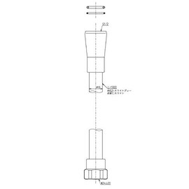 TOTO THY478ELLR#NW1 Shower Hose L 63.0 inches (1600 mm) Body Side Screw W24 Thread 20 mm White