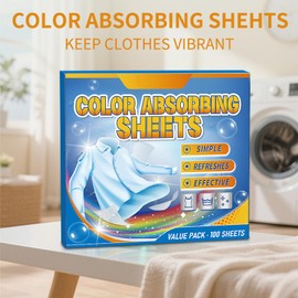 KOAHDE Color Absorber Sheets for Laundry,Colour Catcher Max Protect Laundry Sheets,Colour Catcher Eco-Friendly Sheets,Helps to Prevent Colour Run and Protects Brightness,100pcs