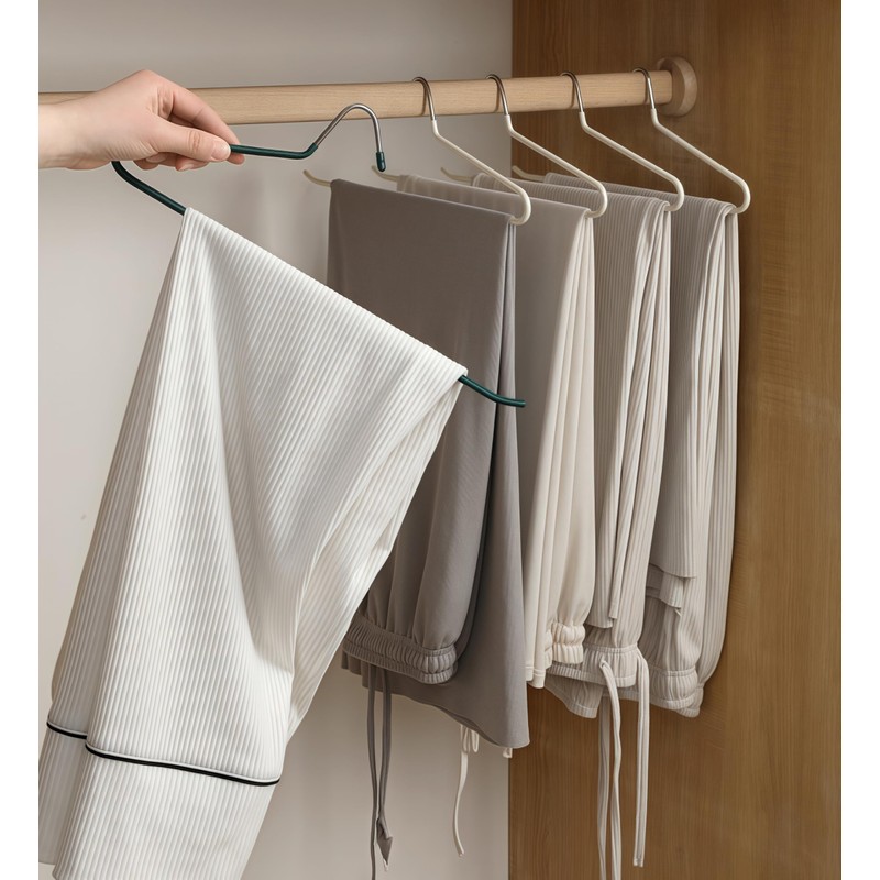 Komost 10 Pack Open Ended Pants Jean Hangers Heavy Duty