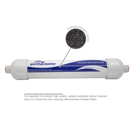 yachtZmarine - Holding Tank Vent Filter - Fits 5/8" Vent Hose Applications - Direct Generic Replacement for: Dometic, ECO, DVF, Sealand, SaniGuard - Marine Head VacuFlush Boat Waste Filters