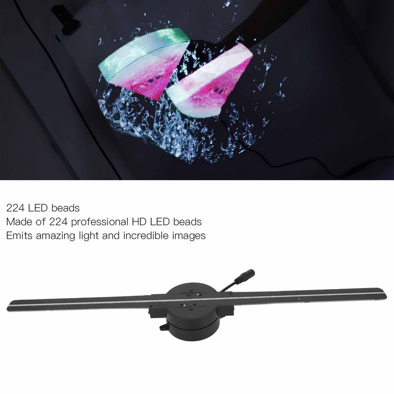 3D Hologram Fan 2000x224 224 LED Beads Support WiFi APP