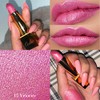OULAC Metallic Shine Lipstick, Velvety Texture With Glossy Opaque Finish,