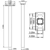 Architectural Mailboxes Brighton Aluminum Mailbox Post, Compatibility Code A, B,