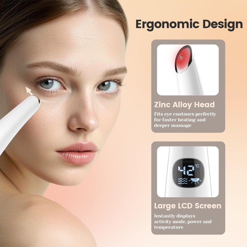 DOCOCO Eye Lift Wand, 3 Modes Eye Massager Wand, Eye