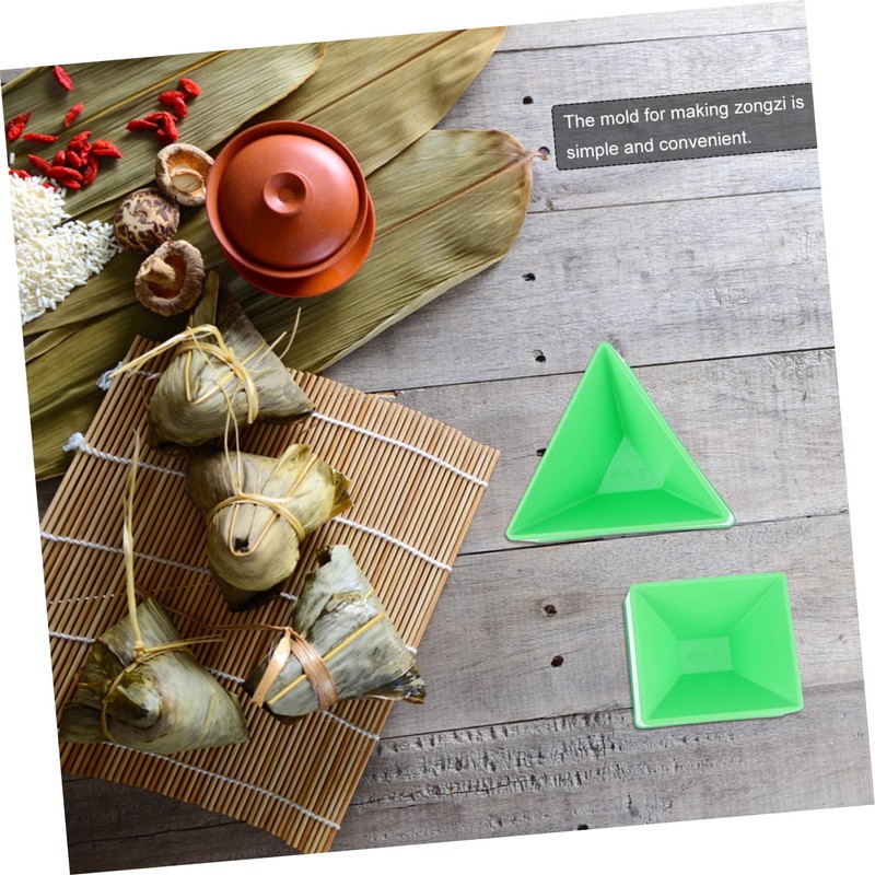 Ciieeo 2pcs Rice Dumpling Molds Rice-Pudding Molds Triangle Zonzi Mold