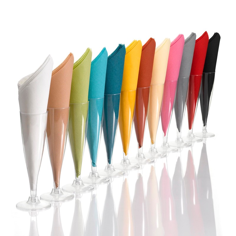 Homéa, Set of 12 Napkins Prefolded 3 Ply 40 x