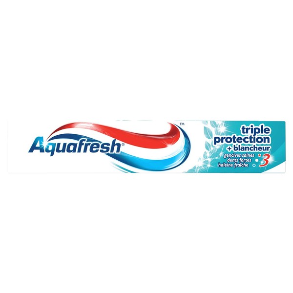 Aquafresh Triple Protection Toothpaste White Healthy Gums Strong Teeth Fresh Breath 75ml